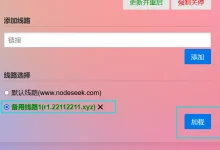 傻瓜式开启备用线路教程访问nodeseek-Puo's 菜园子